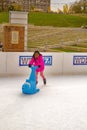 Child Learning to Ice Skate